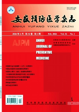 安徽预防医学杂志期刊封面